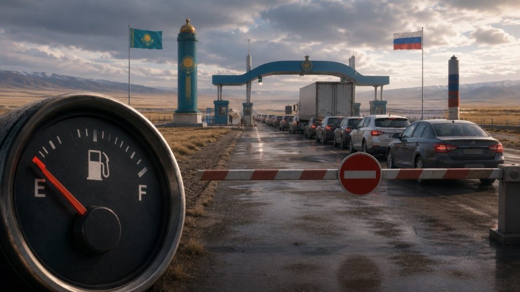 Почему Казахстан ограничил въезд автомобилей из России и что будет с бензином на границе