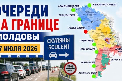 На КПП Скуляны 17 июля 2026 года возникла очередь на выезд из Молдовы. Узнайте, какие переходы выбрать и как проверить загруженность границы.