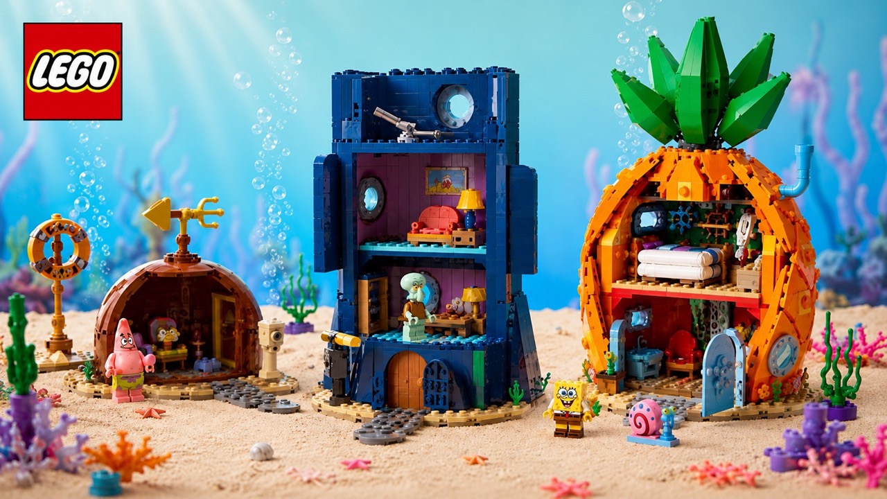 LEGO «Губка Боб» возвращается в 2026 году. Узнайте дату выхода Conch Street, количество деталей, цену и где купить новый набор в Молдове.