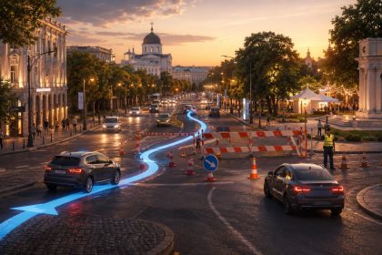 В Кишинёве 16–20 июля перекроют Колумна, Александру чел Бун и Григоре Виеру. Узнайте время ограничений, причины и удобные маршруты объезда.