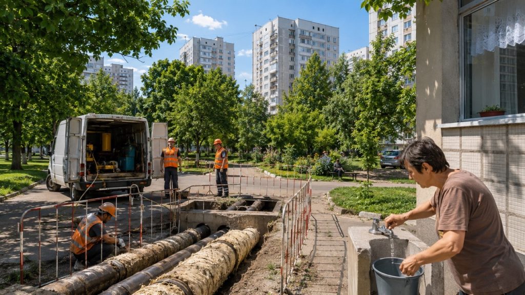Горячая вода на Рышкановке исчезнет 3–7 августа 2026 года: какие адреса отключат