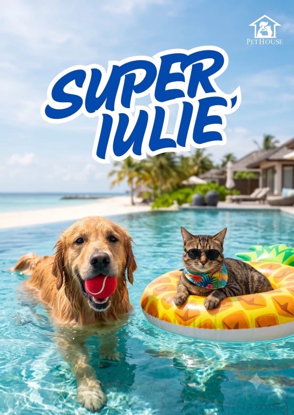 Акция Super Iulie в PetHouse с 1 по 31 июля 2026: какие скидки до 50% на корма и товары для питомцев