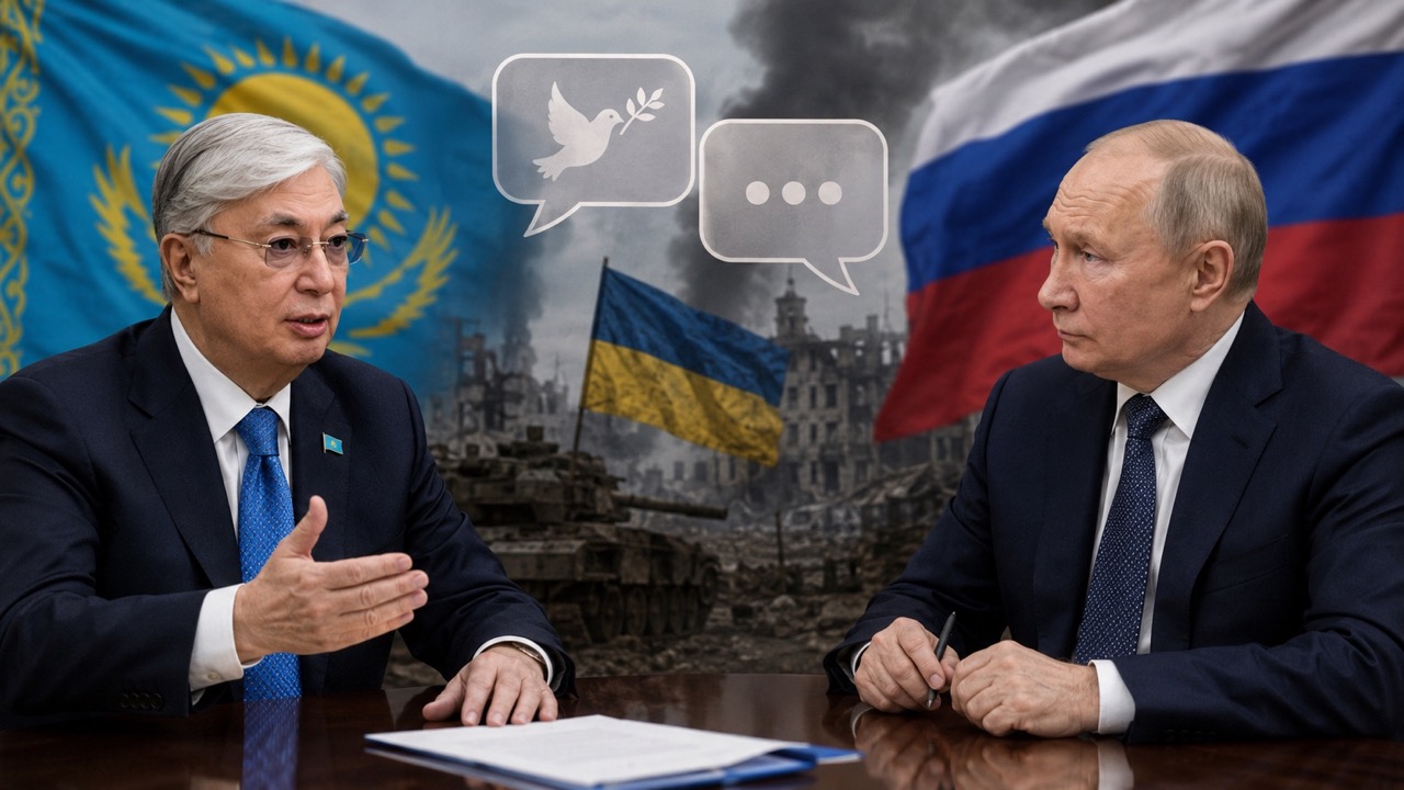 Токаев призвал Путина остановить войну в Украине, заморозить боевые действия и вернуться к переговорам по Стамбульской формуле 2.0.