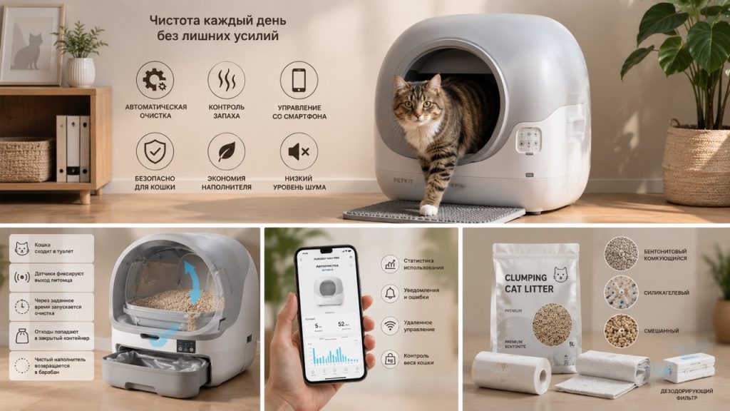 Как выбрать автоматический лоток для кошек и сколько он стоит в Молдове