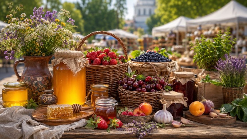 Ярмарки Кишинёва 17 и 18 июля 2026: адреса на Ботанике, Чеканах и в центре, товары местных производителей, мёд, ягоды, овощи.