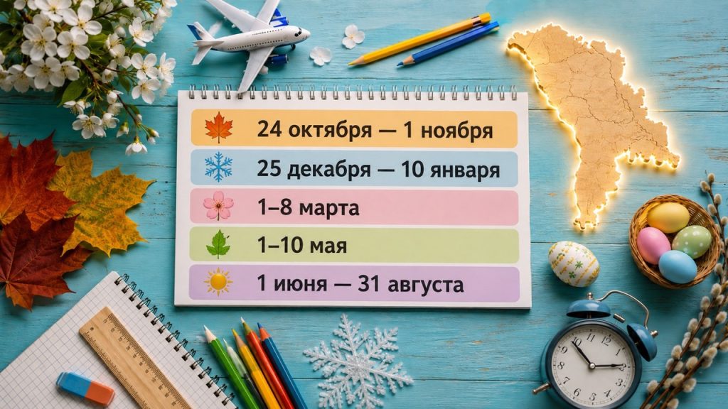 Когда будут школьные каникулы в Молдове в 2026–2027 году и почему отдых станет длиннее