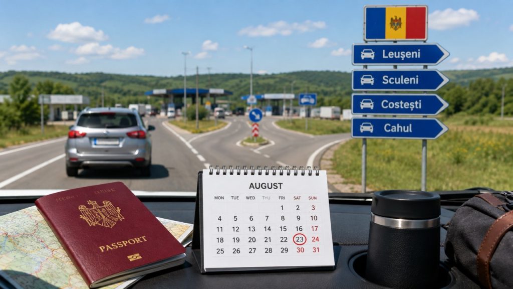 Как пересечь границу Молдовы без очередей 22–23 августа 2026 года: какие КПП лучше выбрать
