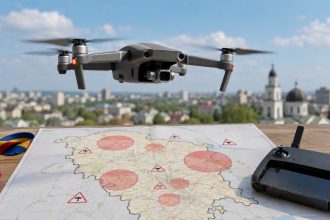 Новые правила для дронов в Молдове 2026: где запрещены полеты, кому нужна регистрация оператора, разрешение ОГА и согласование для съемки.