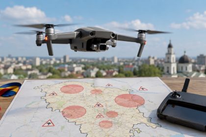 Новые правила для дронов в Молдове 2026: где запрещены полеты, кому нужна регистрация оператора, разрешение ОГА и согласование для съемки.
