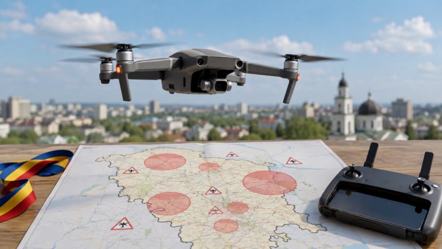 Новые правила для дронов в Молдове 2026: где запрещены полеты, кому нужна регистрация оператора, разрешение ОГА и согласование для съемки.