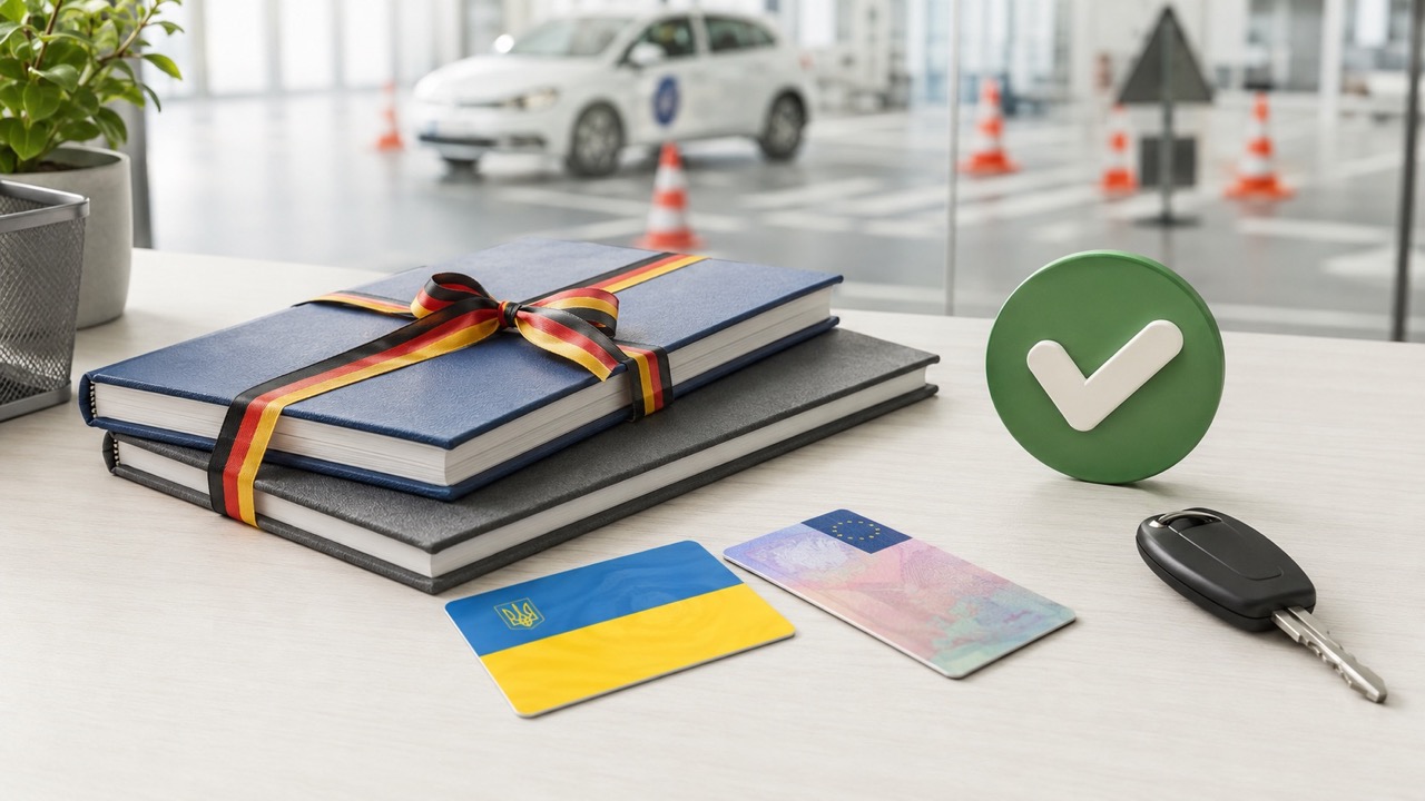 Как обменять украинские водительские права на немецкие без экзамена в Германии в 2026: документы, онлайн-подача, цена, стоимость и сроки.