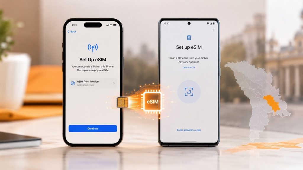 Как подключить Orange eSIM в Молдове онлайн: инструкция для iPhone и Android