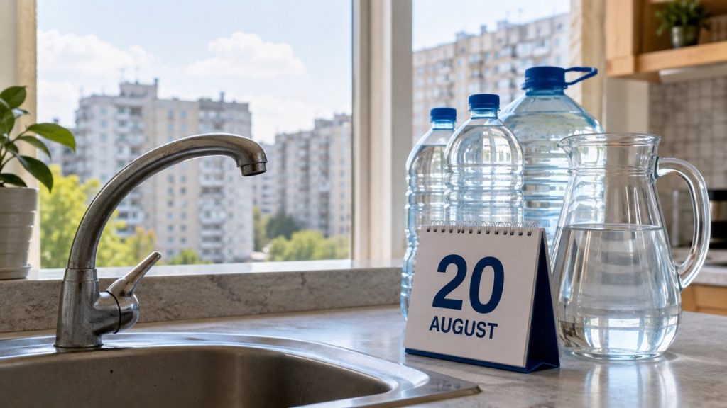 Отключение воды в Кишиневе и Грэтьешть 20 августа 2026: полный список улиц и время