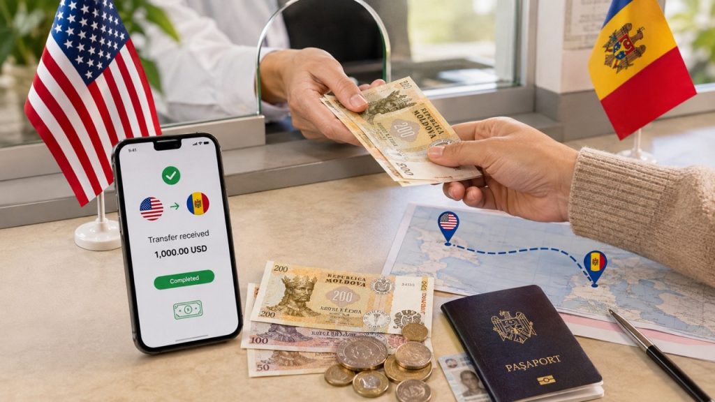 Как перевести деньги из США в Молдове в 2026 году: пошаговая инструкция