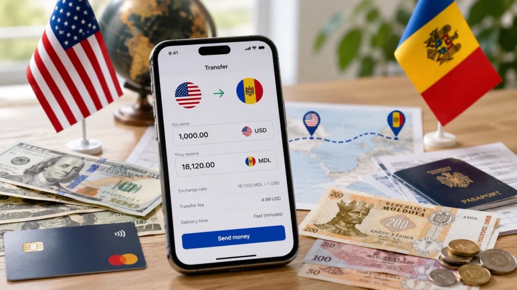 Как перевести деньги из США в Молдове в 2026 году: пошаговая инструкция