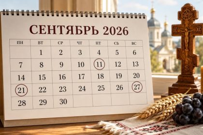 Церковные праздники в Молдове в сентябре 2026: Рождество Богородицы, Воздвижение, посты, традиции, именины и важные даты месяца.