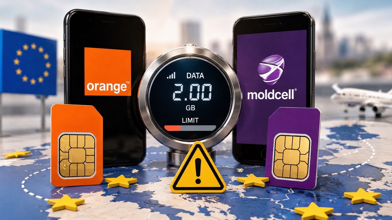 Почему в роуминге ЕС заканчивается интернет Orange и Moldcell: лимиты гигабайтов, fair use, доплаты и способы избежать лишних расходов.