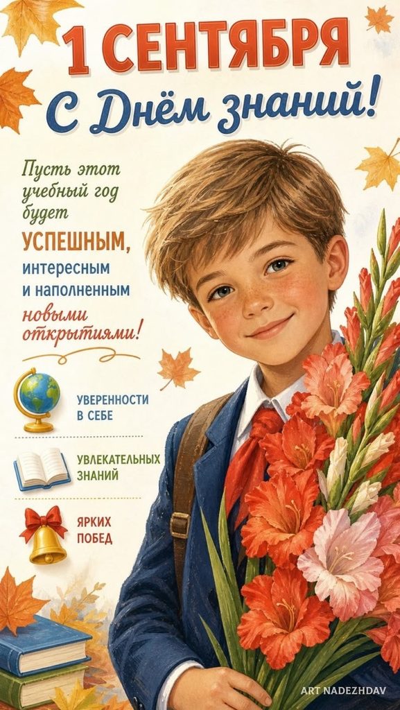 Как поздравить с 1 сентября: готовые тексты, СМС, красивые открытки с Днём знаний
