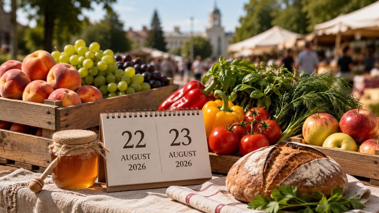Ярмарки Кишинева 22 и 23 августа 2026: адреса, даты, мед, фермерские продукты, Mami & Co Fair, Târgul cu Tradiție и фестивальные маркеты.