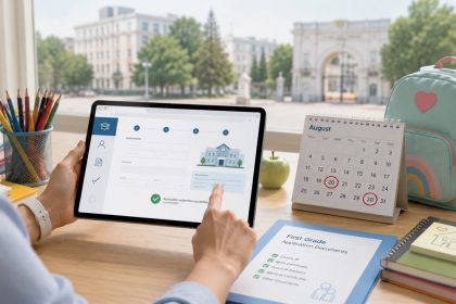 Запись в 1-й класс Кишинёва открыта до 30 августа 2026. Как подать заявление, eȘcoală, какие нужны документы и где проверить свободные места.