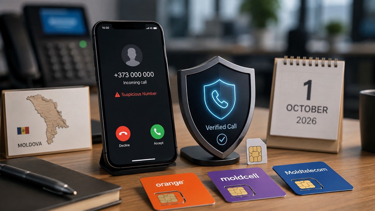 Подмена номера в Молдове: как Number Verification API защитит абонентов Orange, Moldcell и Moldtelecom от мошенников с 1 октября 2026.