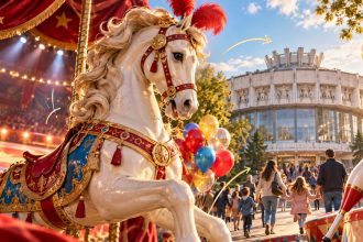 CARUSELUL BUCURIEI в цирке Кишинева пройдет с 26 сентября по 25 октября 2026. Расписание, цены билетов, программа и правила посещения.