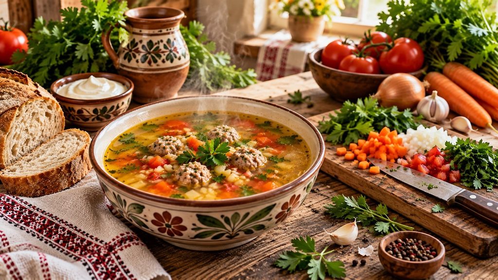 Чорба с тефтелями по-молдавски: домашний рецепт от местных хозяех