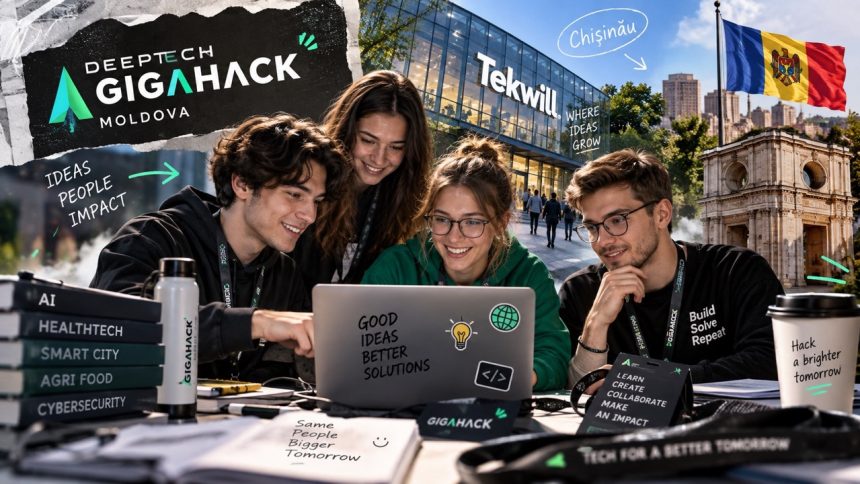 Deeptech GigaHack 2026 пройдет в Кишиневе 25–27 сентября. Узнайте, кто может участвовать, сколько стоят билеты и как попасть на хакатон.