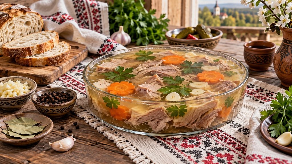 Холодец молдавский: рецепт răcituri из петуха