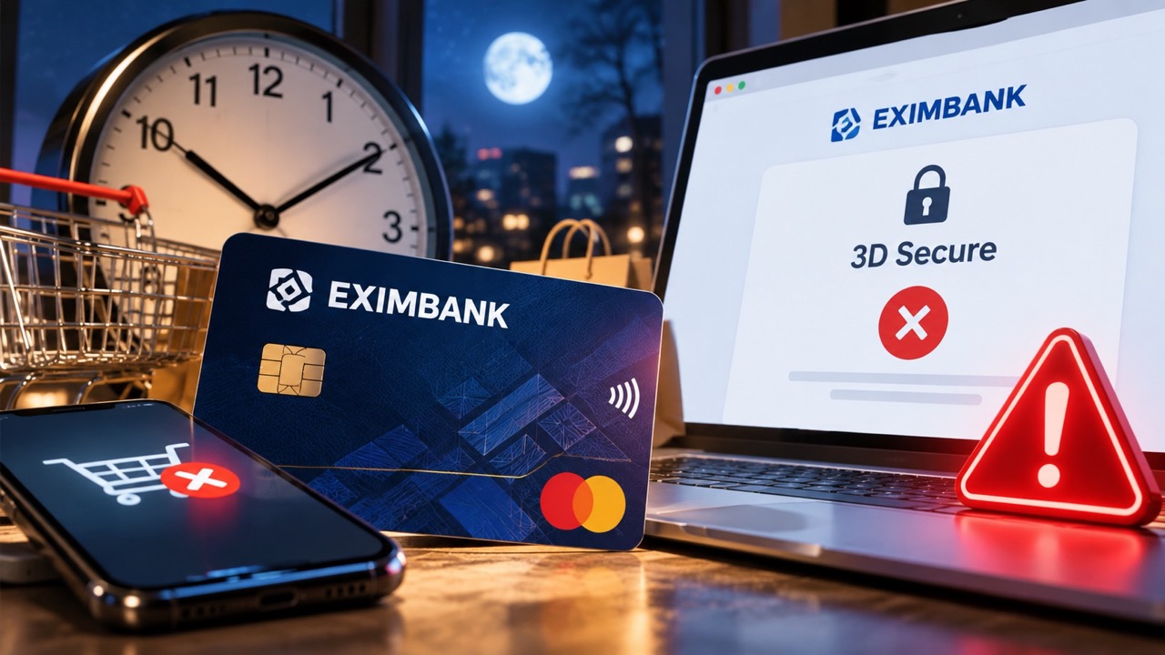 Карты EXIMBANK могут не работать ночью 28–29 сентября. Узнайте время технических работ, какие онлайн-платежи затронет обслуживание 3D Secure.