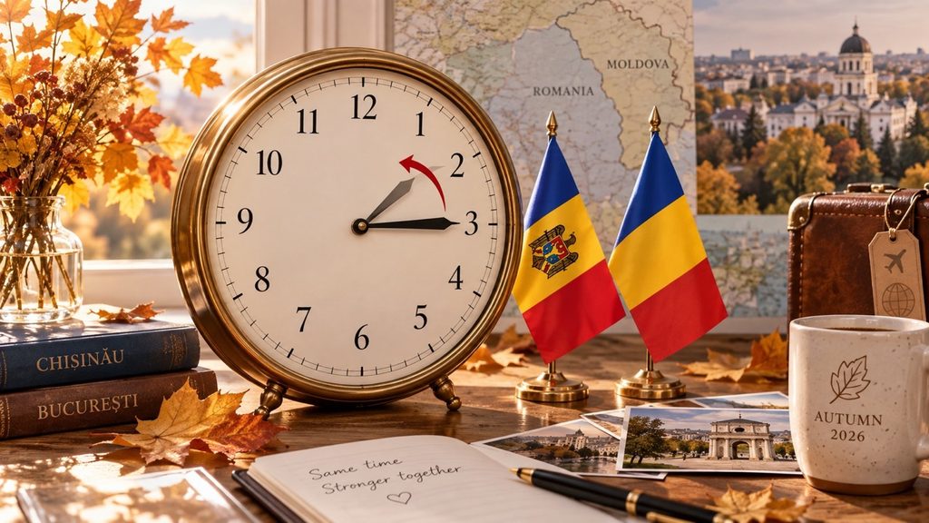 Когда Молдова переводит часы осенью 2026 года и будет ли разница с Румынией