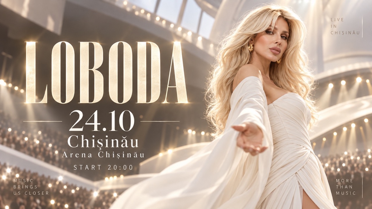 LOBODA в Кишинёве 24 октября 2026: билеты от 750 леев, цены, Arena Chișinău, адрес, программа концерта, правила входа и покупка билетов.