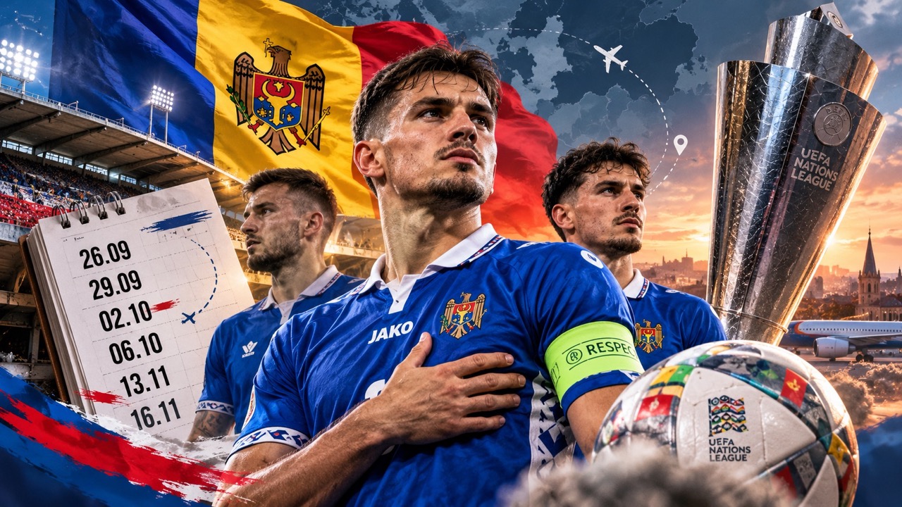 Все матчи сборной Молдовы в Лиге наций 2026: даты, время, соперники, стадионы и календарь игр с сентября по ноябрь.