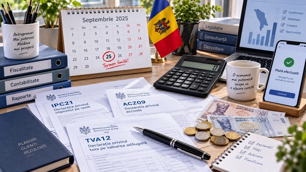Налоговый календарь в Молдове на сентябрь 2026: что оплатить, чтобы избежать штрафа