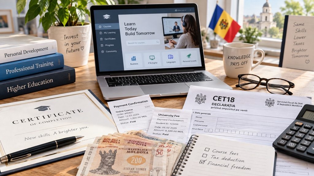 CET18 в Молдове: как вернуть часть денег за университет, курсы и обучение ребёнка