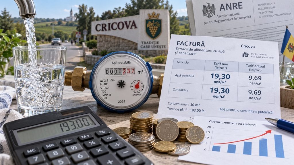 Какие новые тарифы на воду в Криково утвердило ANRE и сколько придется платить