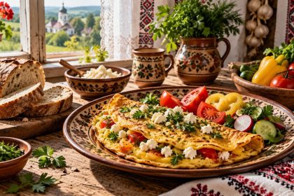 Омлет по-молдавски с брынзой: точные пропорции на 4–6 порций, пошаговый рецепт, КБЖУ, подача и советы для вкусного завтрака дома. Пошагово.