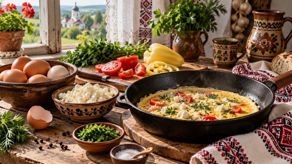 Омлет по-молдавски с брынзой: домашний рецепт