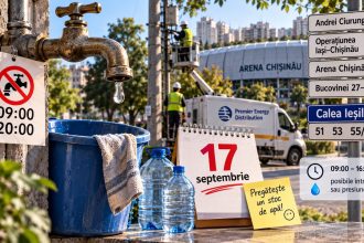 Где отключат воду в Кишиневе 17 сентября 2026 года: адреса в Ставченах, Calea Ieșilor, точное время работ и причины перебоев.