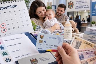 Пособия в Молдове в сентябре 2026: выплаты 14 и 22 сентября, социальная помощь 15 сентября. Таблица CNAS, виды пособий и способы получения.