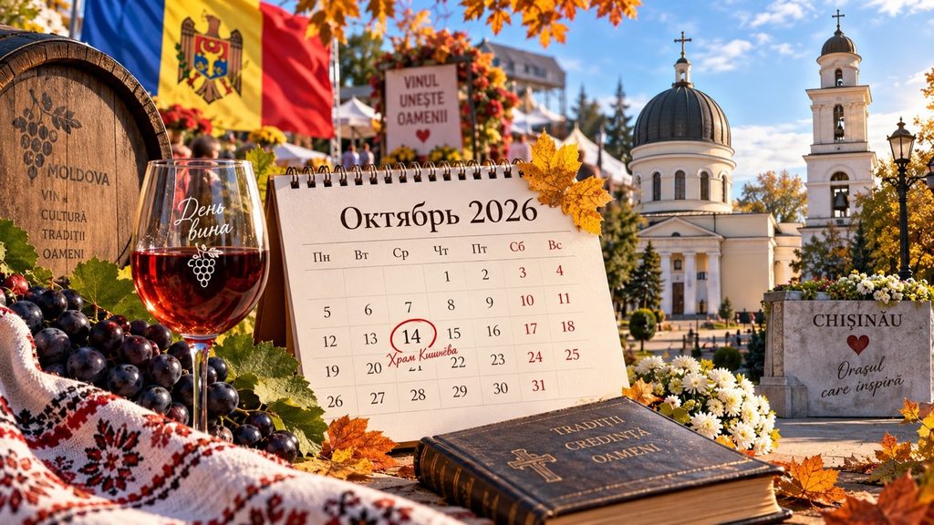 Какие праздники и выходные будут в Молдове в октябре 2026 года