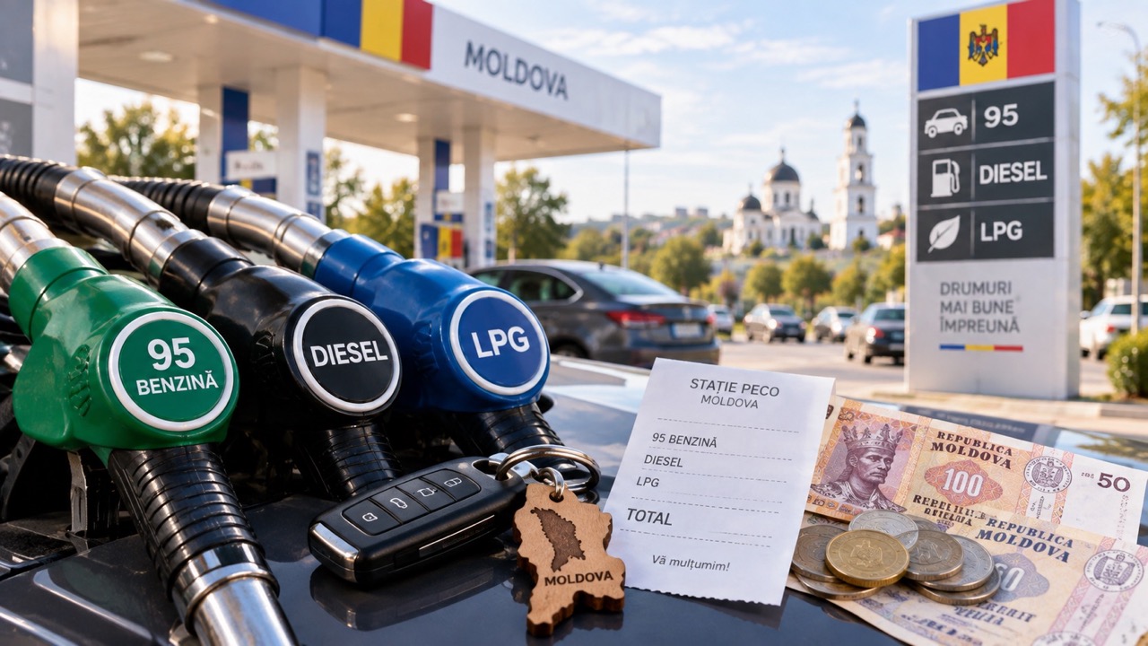 Цены на бензин, дизель и газ в Молдове 9 сентября 2026. Максимумы ANRE, стоимость по городам, АЗС и расчёт полного бака автомобиля сегодня.