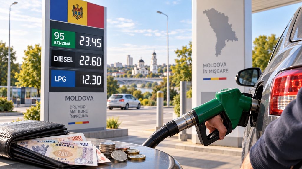 Сколько стоят бензин, дизель и газ в Молдове 9 сентября 2026 года