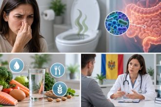 Почему стул пахнет аммиаком: причины, питание, обезвоживание, тревожные симптомы и куда обращаться в Молдове за медицинской помощью.