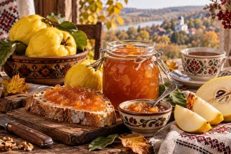Варенье из айвы по-молдавски: рецепт с точными пропорциями, тремя варками, КБЖУ, советами по густому сиропу, подаче и хранению на зиму.