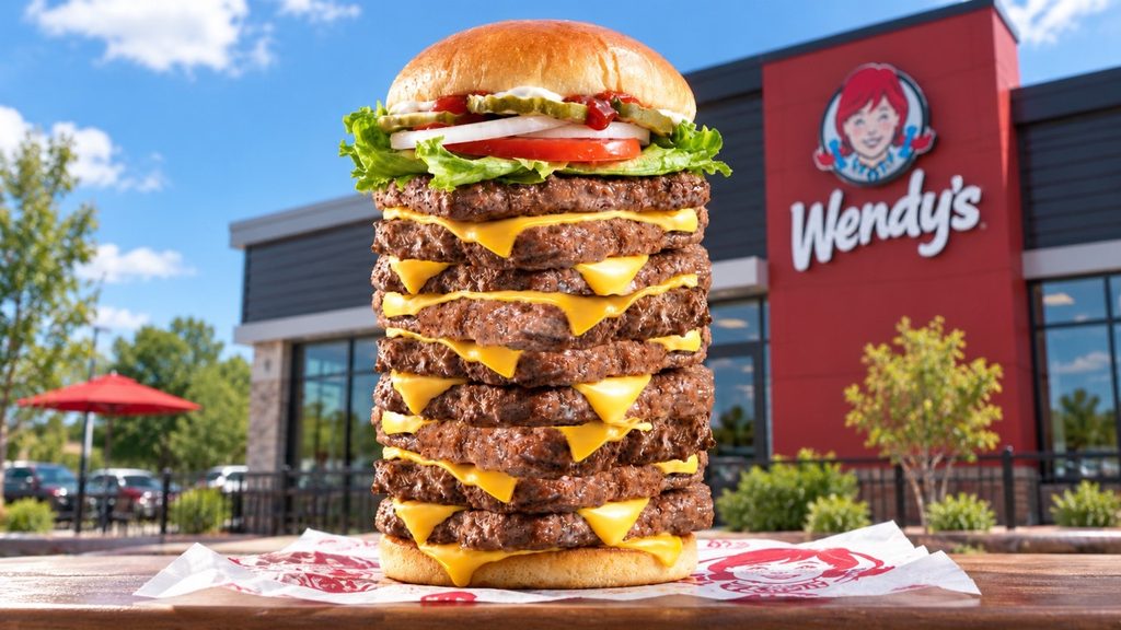T-Rex Burger Wendy’s с девятью котлетами: где продаётся и что известно про челлендж