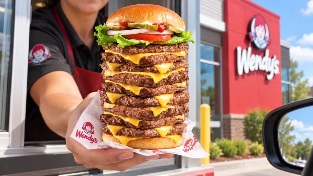 T-Rex Burger Wendy’s с девятью котлетами: где продаётся и что известно про челлендж