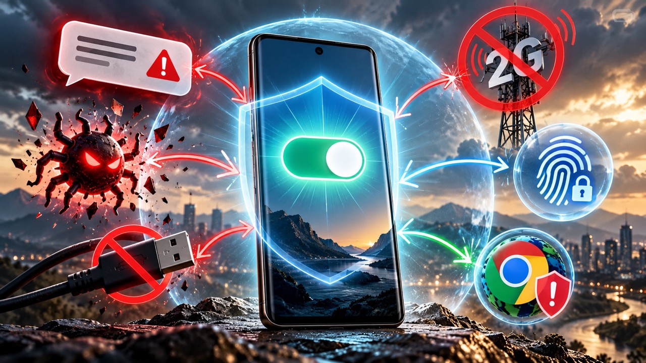 Advanced Protection на Android 17: как включить защиту телефона, заблокировать опасные APK, USB, мошеннические ссылки и попытки взлома.