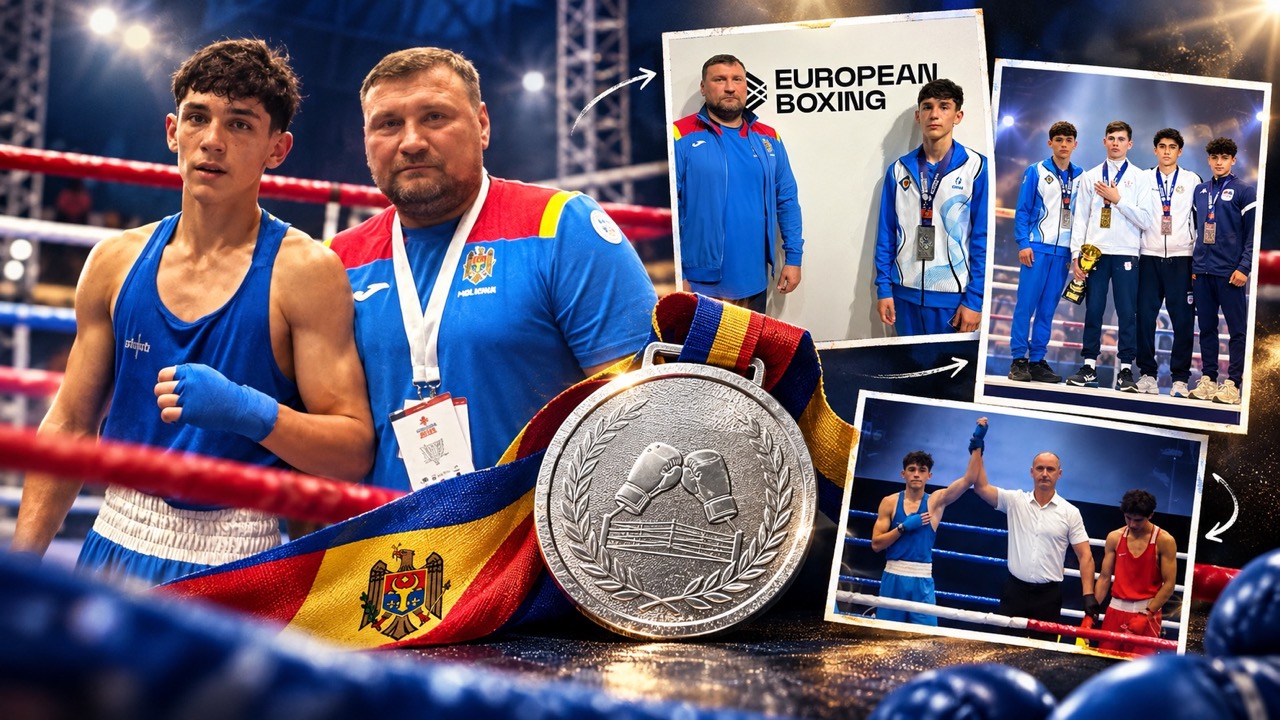 Александру-Акиле Буханюк завоевал серебро чемпионата Европы U17 по боксу. Сколько ему лет, кто его отец и тренеры, биография, карьера и семья