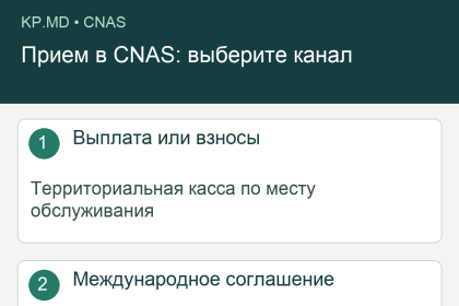 Выбор канала обращения в CNAS в зависимости от задачи